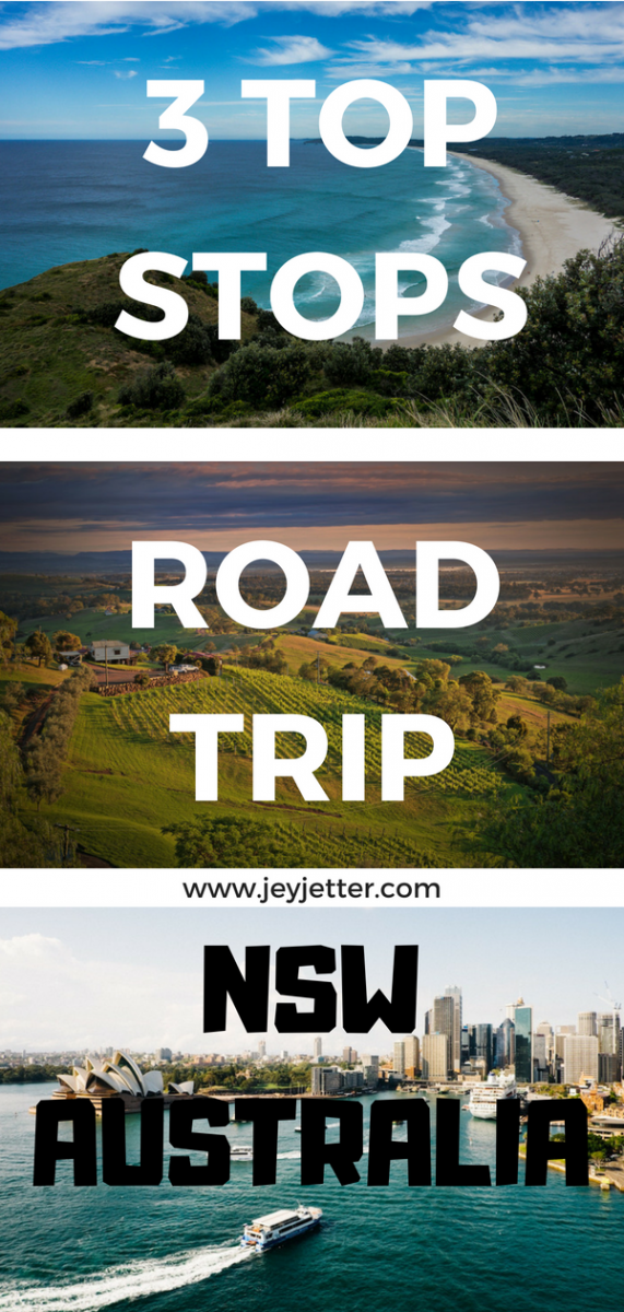 3 Top Stops on Your Road Trip Through NSW, Australia for Pinterest